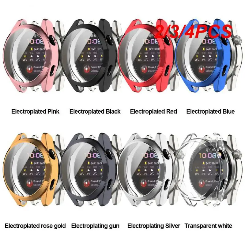 2/3/4PCS Scratch Resistant Protector Film Tpu Soft Rubber Electroplated For Watch3 Accessories Glass Screen