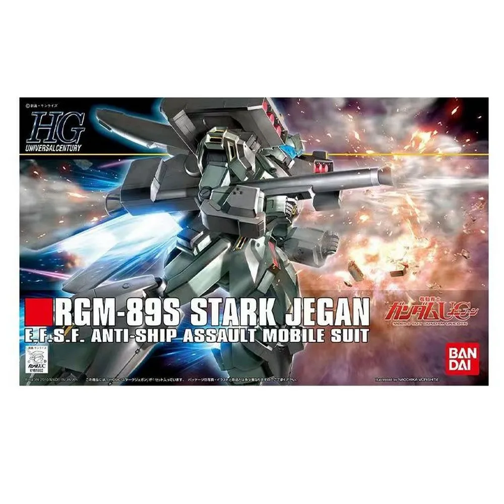 

Bandai оригинал HG 1/144 RGM-89S STARK JEGAN E.F.S.F. АНТИШАЛЬНЫЙ МОБИЛЬНЫЙ КОСТЮМ ASSAULT, аниме-фигурка, сборная модель, коллекция игрушек