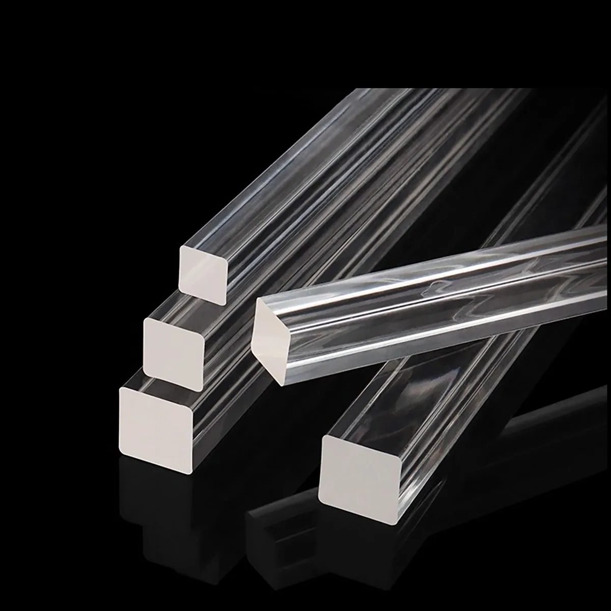 1-20pcs Acrylic Square Rods 3x3/4x4/5x5/6x6/8x8/10x10/15x15/20x20mm  Acrylic  Rods Sticks Length 100/200/300/500mm