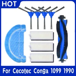 Filtr Hepa do Cecotec Conga 1099 podłączony/Conga 1990 podłączony odkurzacz Robot głównej strony szczotki ścierka do mopa części szmaty