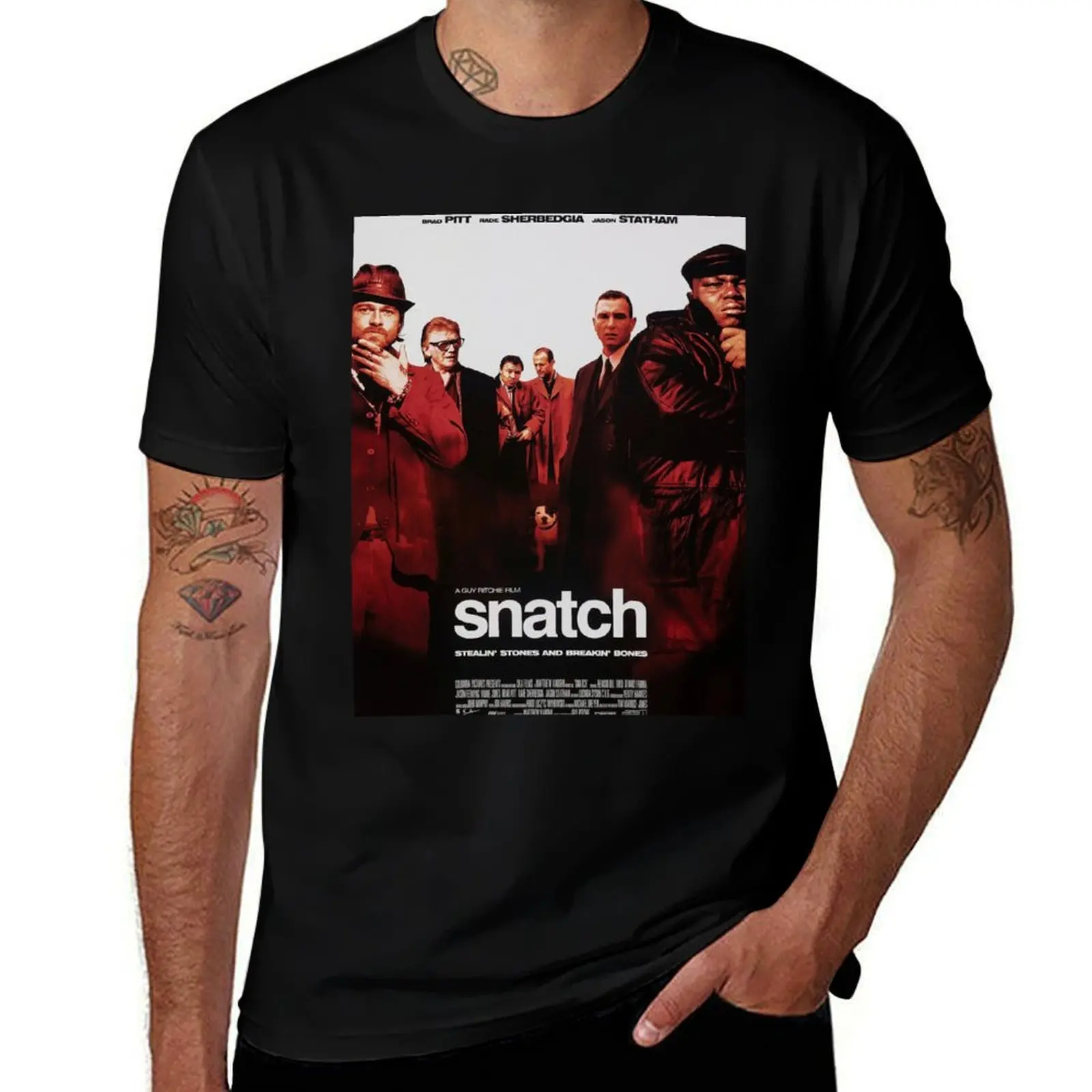 

Snatch Movie Poster - Classic 00's Vintage T-Shirt t shirt man luxury cotton t shirts high quality T-Shirt