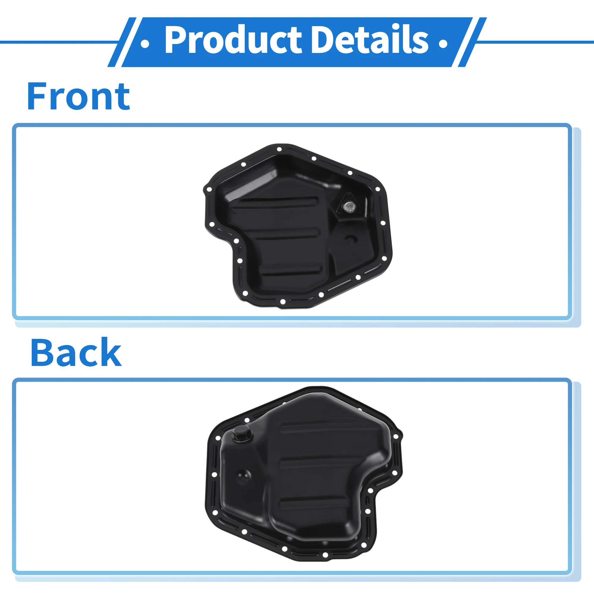 Motoforti 1 Pz No.11109AA122 Coppa Olio Motore per Subaru Outback 2001-2009 Ferro Nero