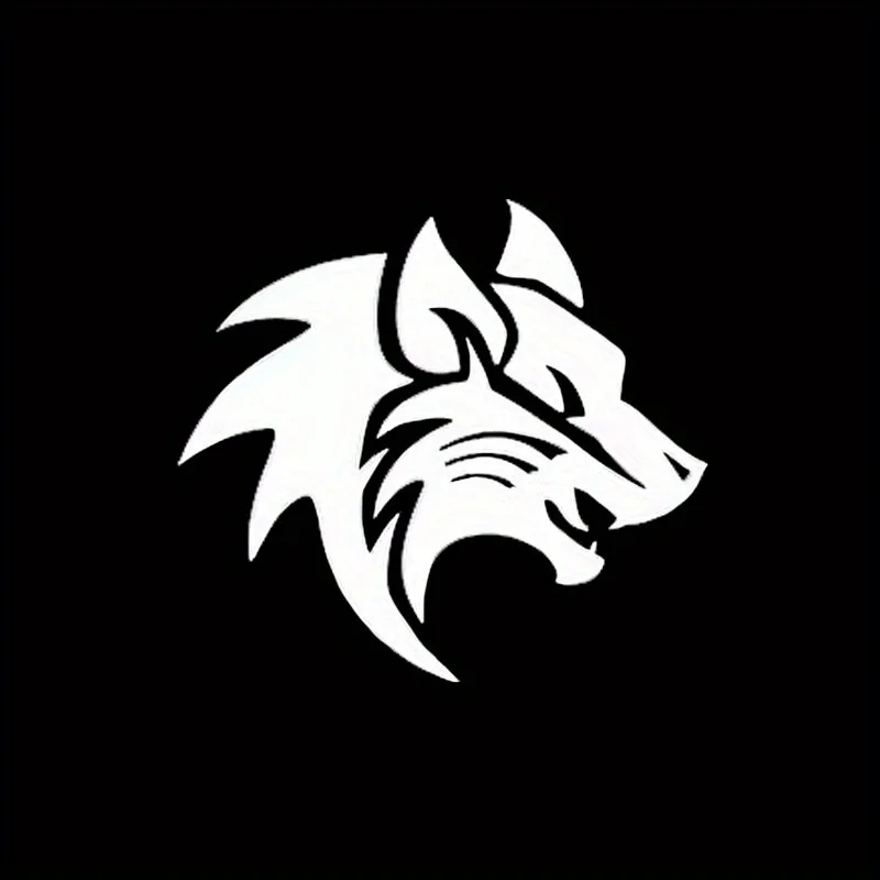1PC Awesome Wolf Head Silhouette Sticker, Wonderful for Helmets, Backpacks & Demonstrating Your Love for Nature's Predators