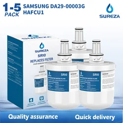 Da29-00003g filtro de água refrigerador, compatível com samsung Aqua-Pure plus, da29-00003f, da29-00003B, hafcu1 rfg237aars, pacote 1-5