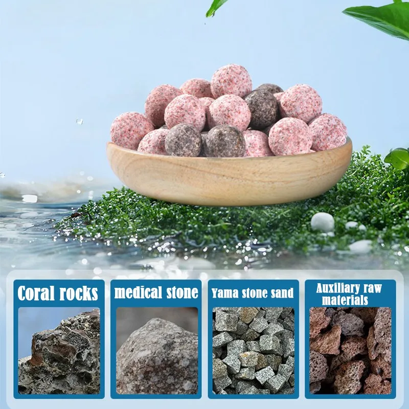 500g/1L Aquarium Fish Tank Filter Media Hollow Particles Biological Ball Nitrification Bacteria House Aquarium Filter Material