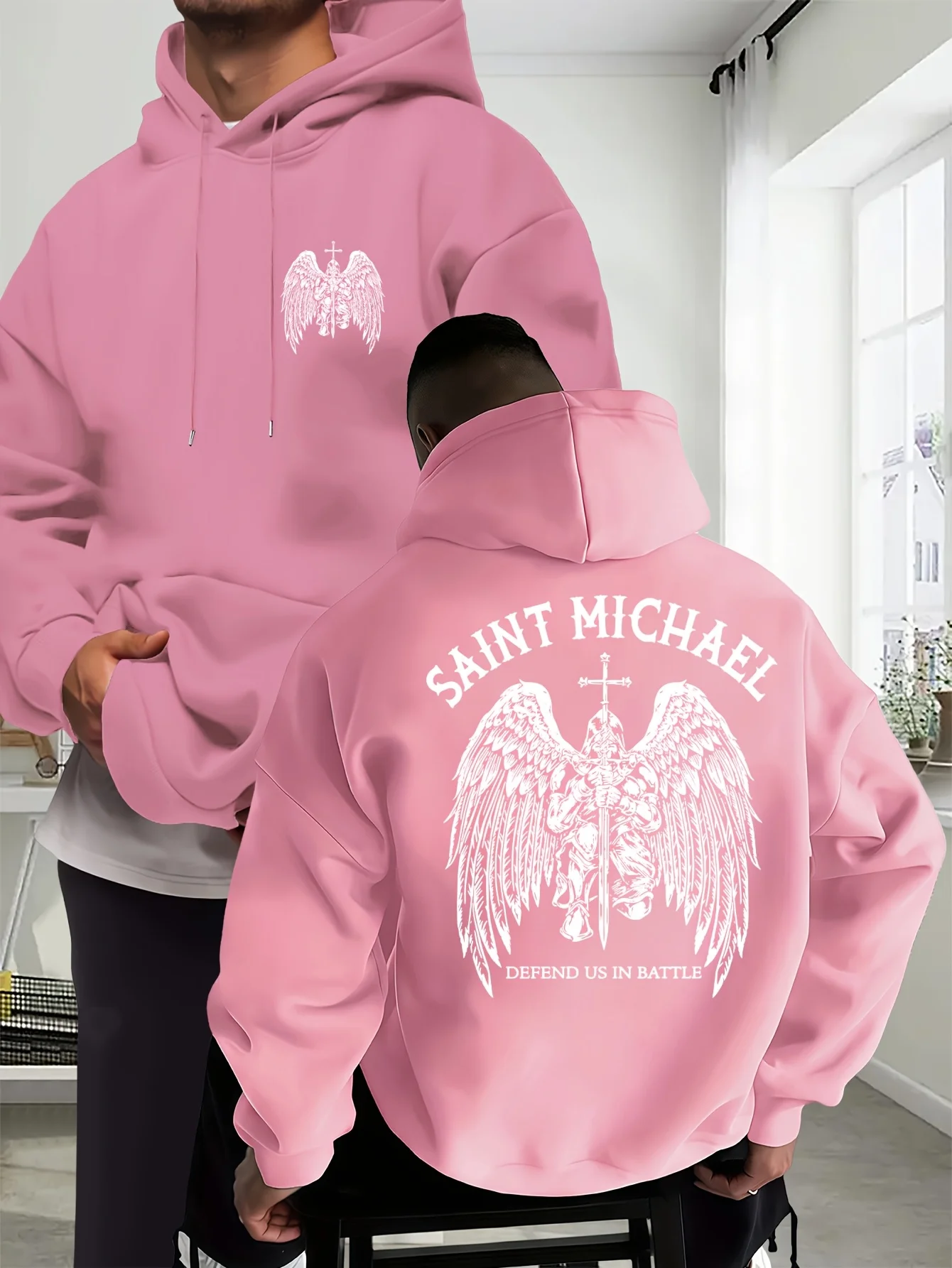 Men's New Fashionable Autumn/Winter Hooded Sweatshirt Casual Daily Commute Street Stroll Comfortable Versatile High Street Style