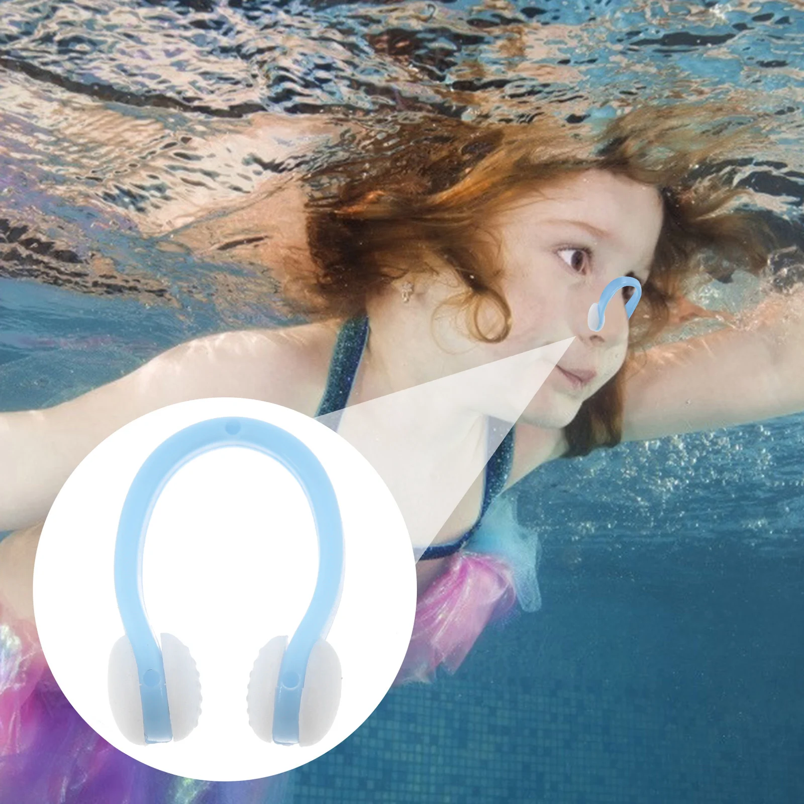 

Silicone Swimming Nose Clip Lightweight Ergonomic Durable Comfortable NonSlip Kids Adults Portable Swimmers Gift Choice Water