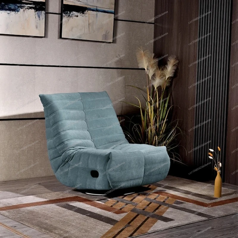 Multifunctional Retractable Rotating Leisure Chair, Modern Minimalist Lazy Sofa for Living Room Rest Furniture