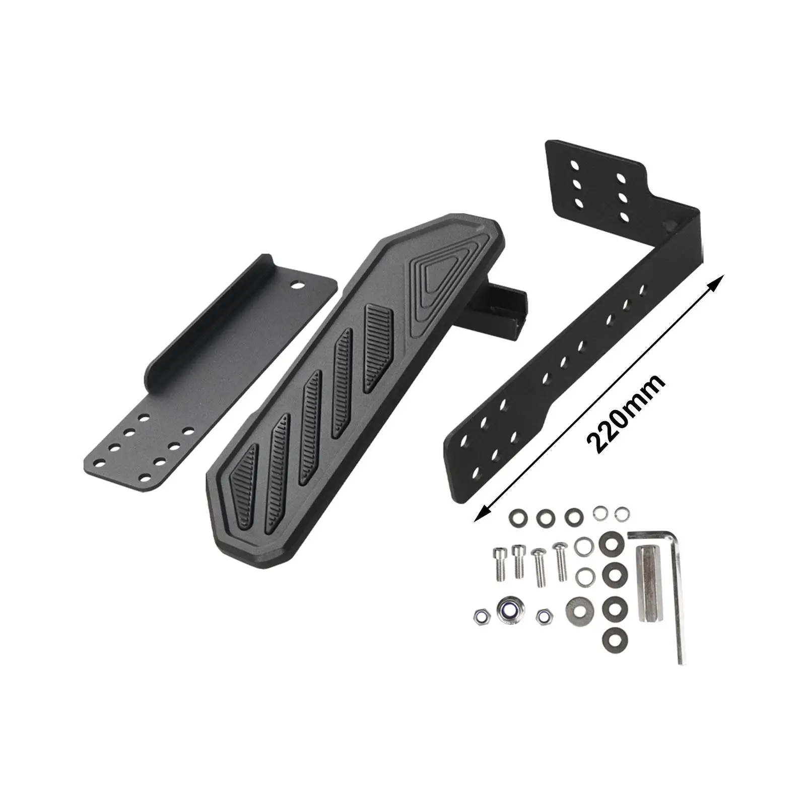High Reliability Dead Pedal Metal Foot Rest Kick Panel Sturdy Quality Car Accessory for Safe Driving