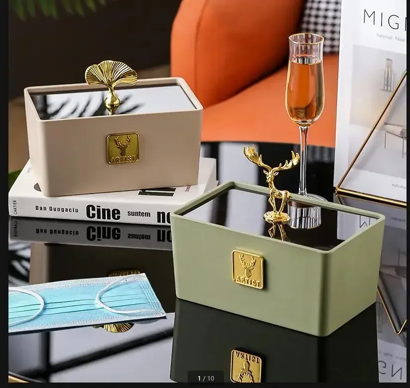 

Прямоугольный ящик для хранения из смолы с крышкой, домашний органайзер, контейнеры для хранения, декоративная коробка для отделки, косметические коробки, косметические контейнеры