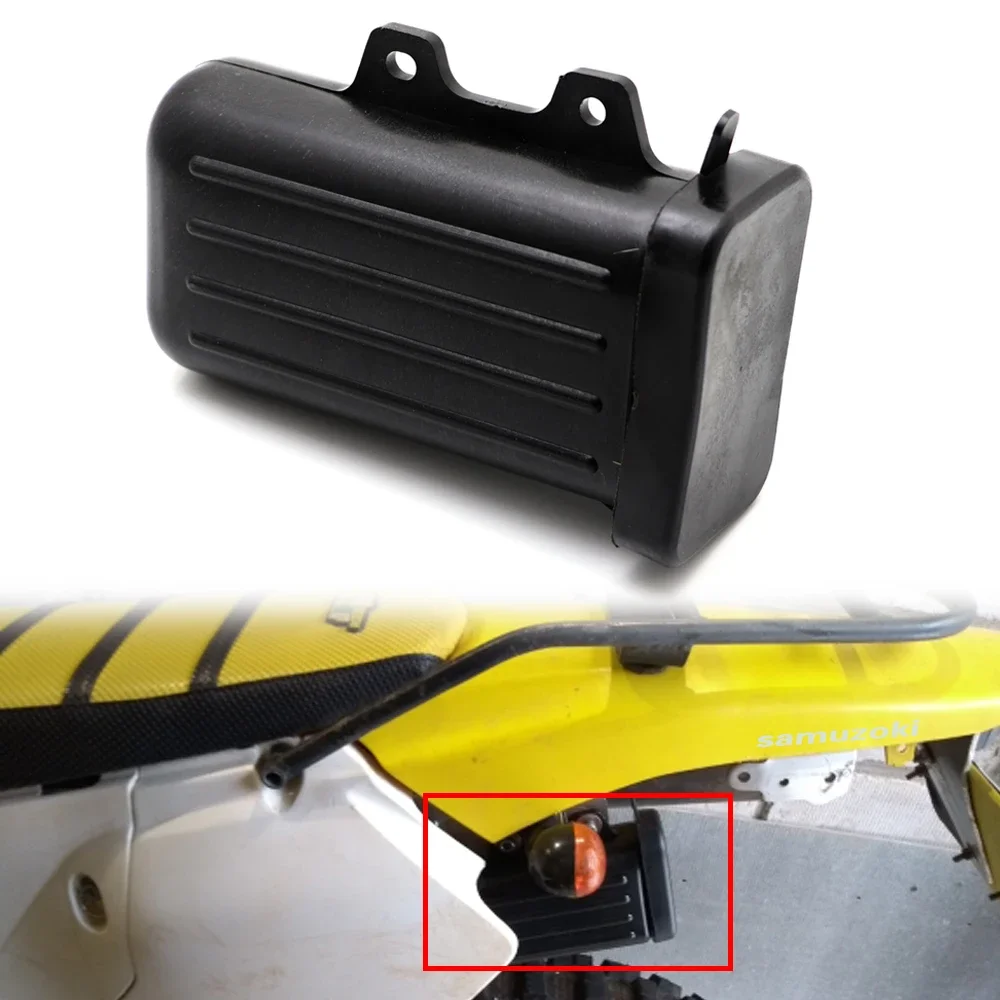 Black Motorcycle Plastic Tool Box Holder Container Off-Road Trail Pit Dirt Bike For Yamaha TW200 225 Suzuki DR250