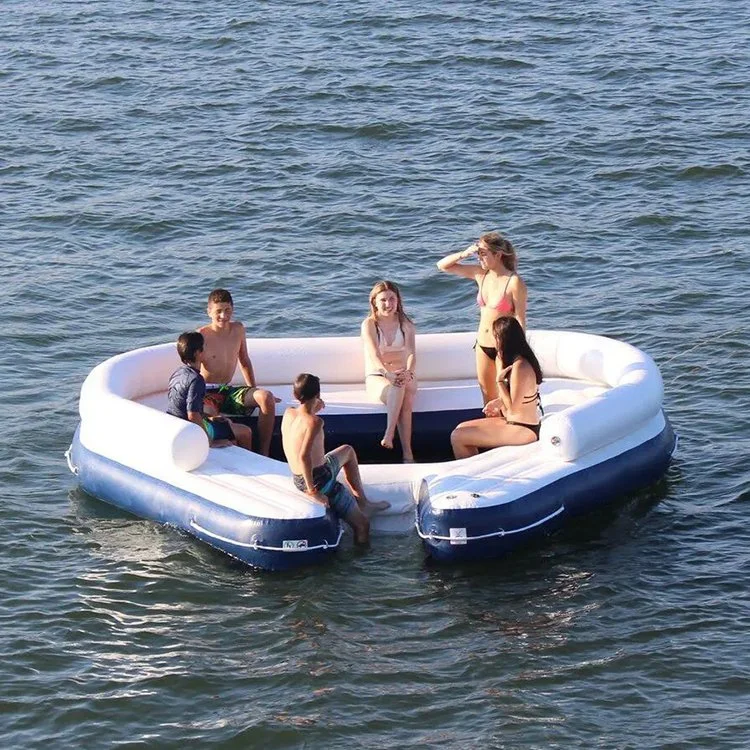 Style Inflatable Yacht Dock Inflatable Floating Island