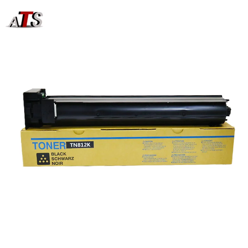 TN812 Toner Cartridge for Konica Minolta Bizhub 758 808 Color Toner Compatible Copier Spare Parts BK/750g