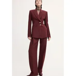 Ensemble Deux Pièces en Faux Daim pour Femme, Tenue Élégante, Mode Décontractée, Confortable, Tenue de Travail, de Soirée, Nouvelle Collection