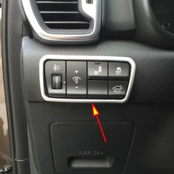 Kia Sportage QL 2016 2017 2019 2020 2021 instrumentenpaneel lichtschakelaar knopafdekking met geborstelde chromen bekleding
