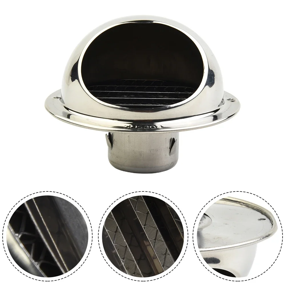 Tumble Dryer Vent Pipes / Hoses Air Vent Grille Exhaust Fans Practical Stainless Steel Bull Nose Wall Vent New