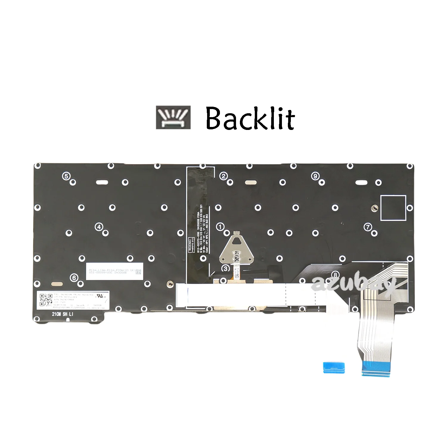 Backlit Keyboard for Lenovo Thinkpad L13 Yoga Gen 3 / Gen 4 US Russian Czech Slovak Italian Swedish Finnish Danish Norwegian ND