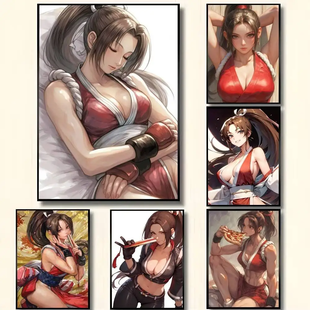Game Characters Shiranui Mai Anime Posters High Quality Self-adhesive Wall Art Decorations Color Prints Sticky