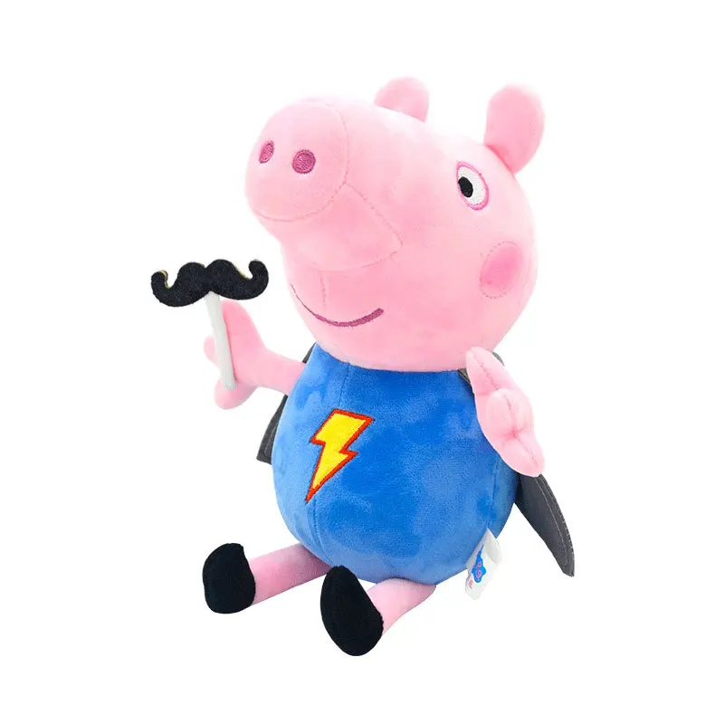 Peppa Pig 30CM Plush Stuffed PP Cotton New Clothing Doll Pig Family Mom Dad Model Kids Toys Anime Figure George Birthday Gifts