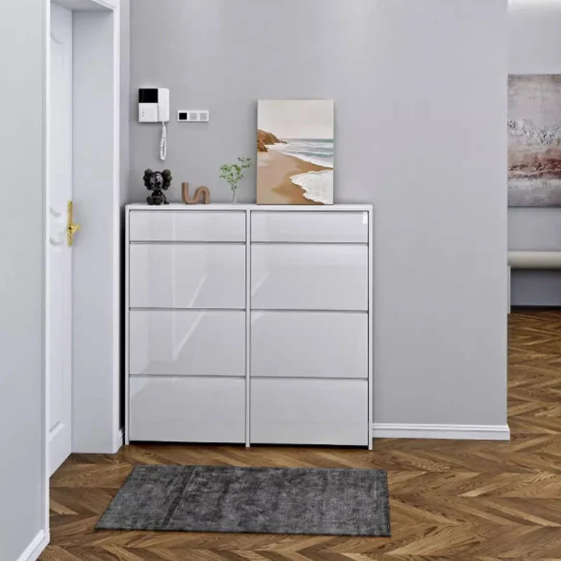 Storage Luxury Shoe Cabinets Simple Nordic Dust Proof Drawer Shoe Rack White Entryway Schoenenkasten Entrance Hall Furniture