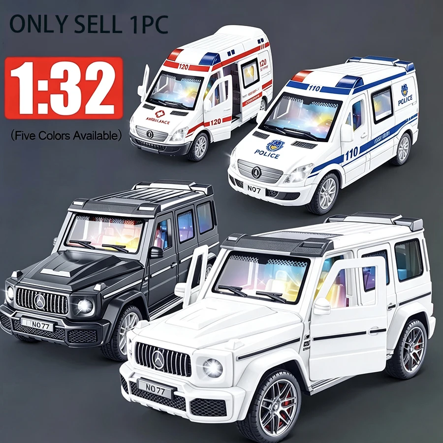 Children's Inertia Pull-Back Car Toy with Light and Sound Spray Simulation Commercial High-End Car Model Children's Holiday Gift