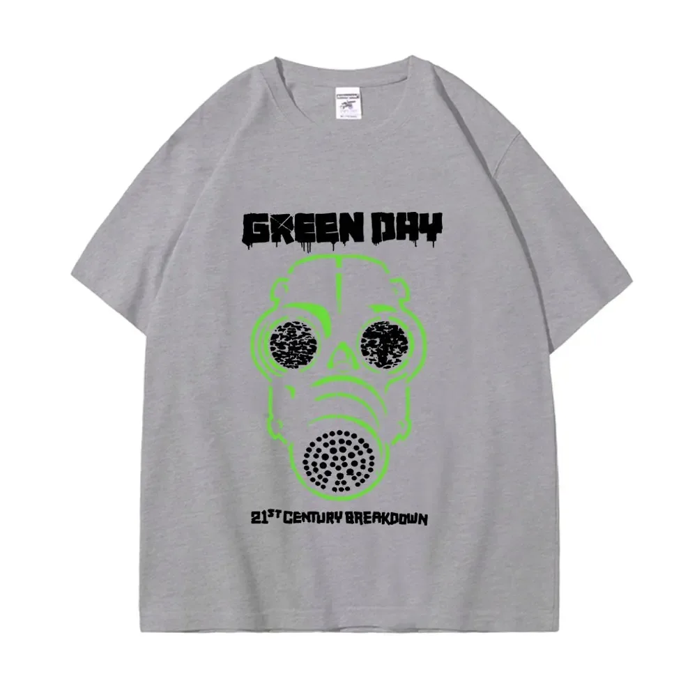 Green Day Rock Band Design Graphic T Shirts Men Gothic Fashion Oversized T-shirt Summer High Quality Cotton T-shirts Streetwear