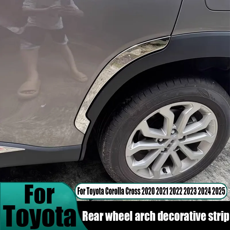 

Rear wheel arch decorative strip automotive exterior decoration products For Toyota Corolla Cross 2020 2021 2022 2023 2024 2025