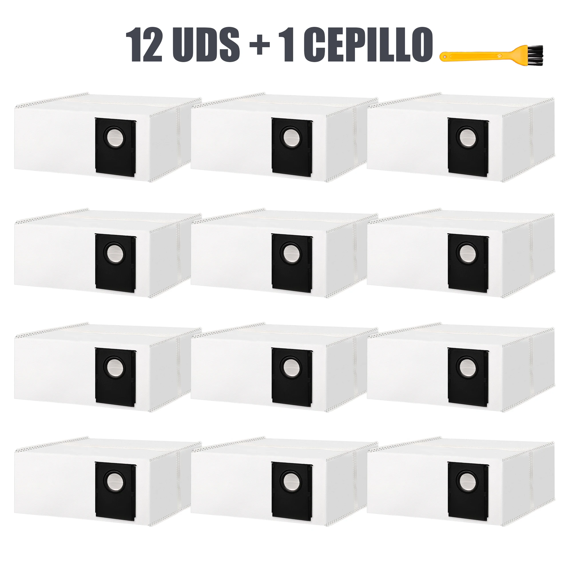 Bolsas de polvo para Robot aspirador Eureka J15 Pro Ultra, bolsas de polvo de repuesto desechables de gran capacidad de 3L