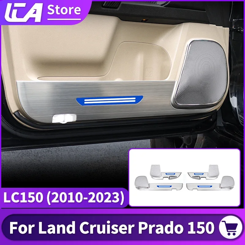 Toyota Land Cruiser Prado LC 150 2010-2023 Car Door Kickplate J150 interio Horn cover Protective Cover Decoration Accessories
