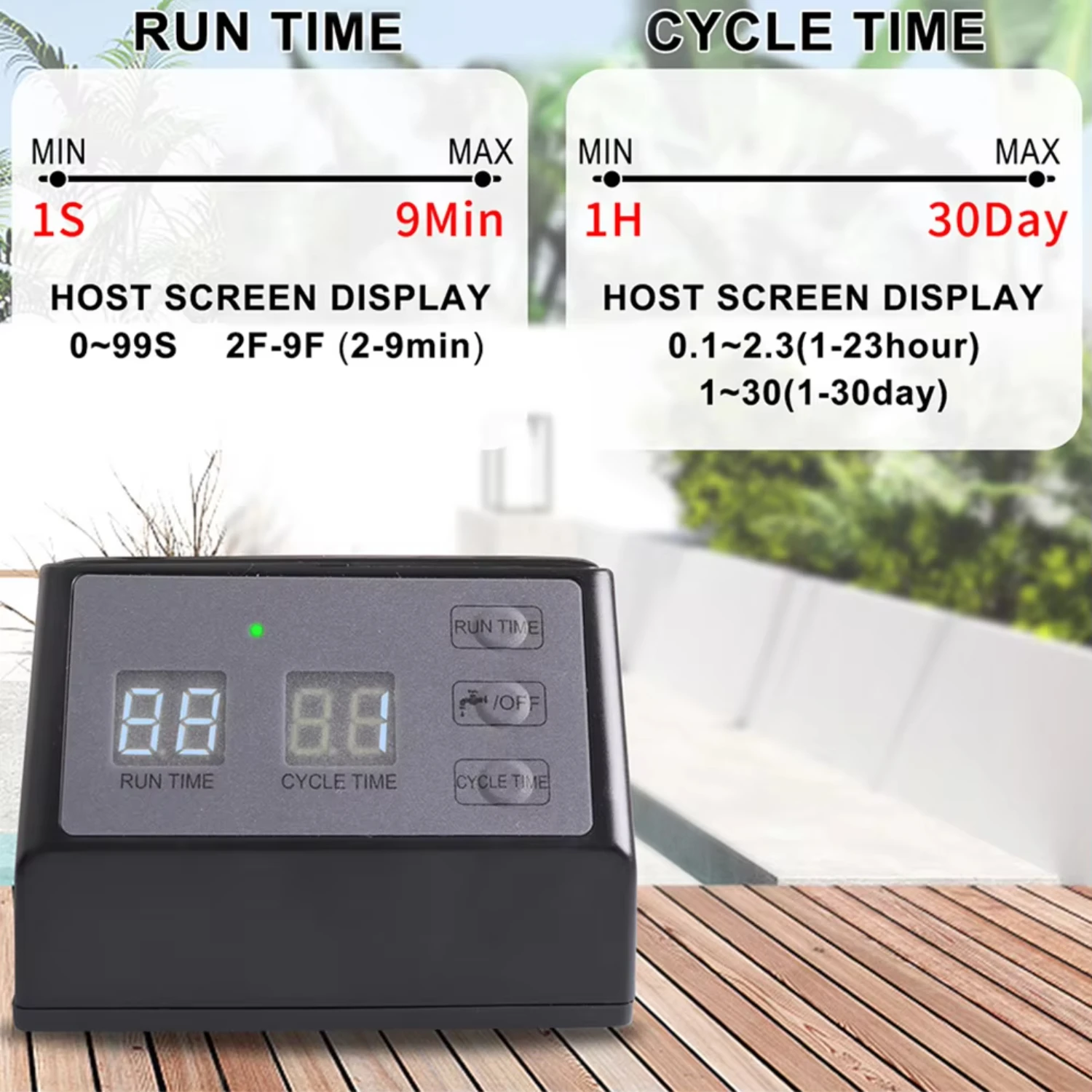 Solar Energy Equipment Hose Timers Water Saving Garden Irrigation Controller 2000 MAH Battery Operated Automatic Watering System