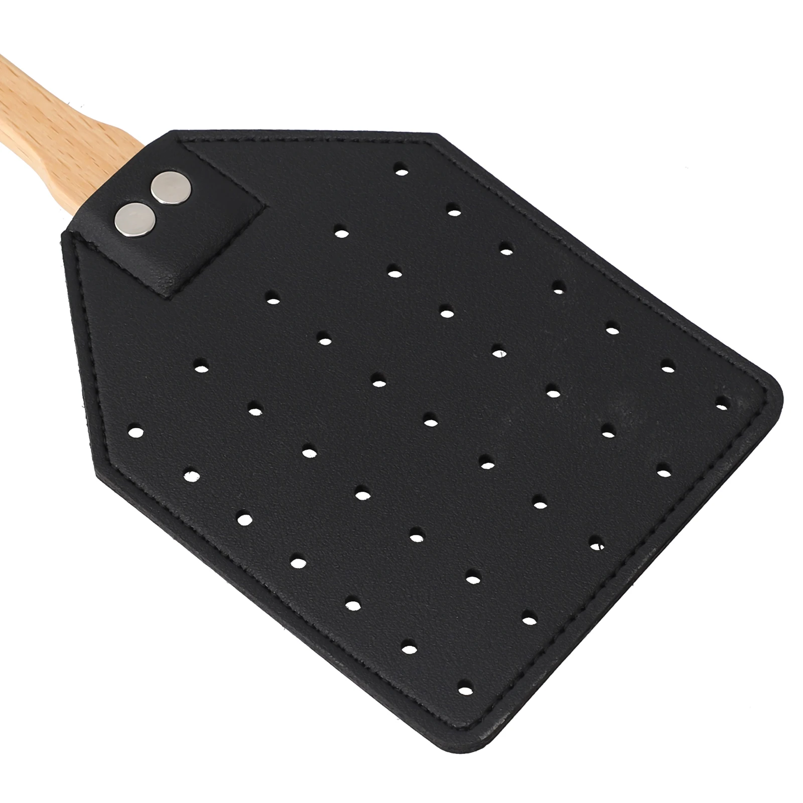 

Leather Fly Swatter Home Killer Insect Reliable Wildlife Accessories Beech Wood Elegant For Ind Heavy Duty Long Handle