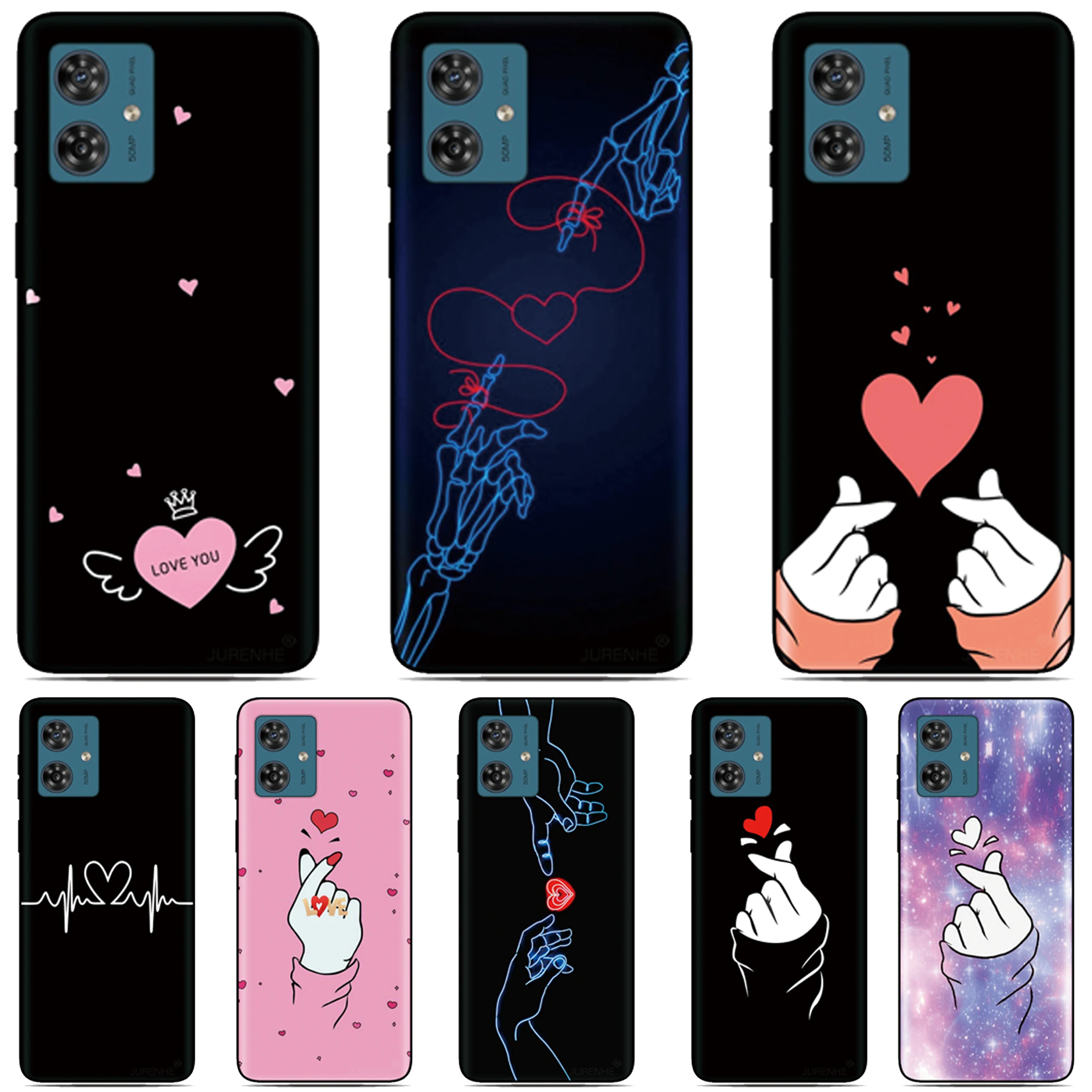

Love Heart Cover For Nothing Phone 2a Plus CMF 1 2 One Two Motorola Moto G96 G86 G56 G54 G24 G05 G04 G15 E15 G85 Back Case