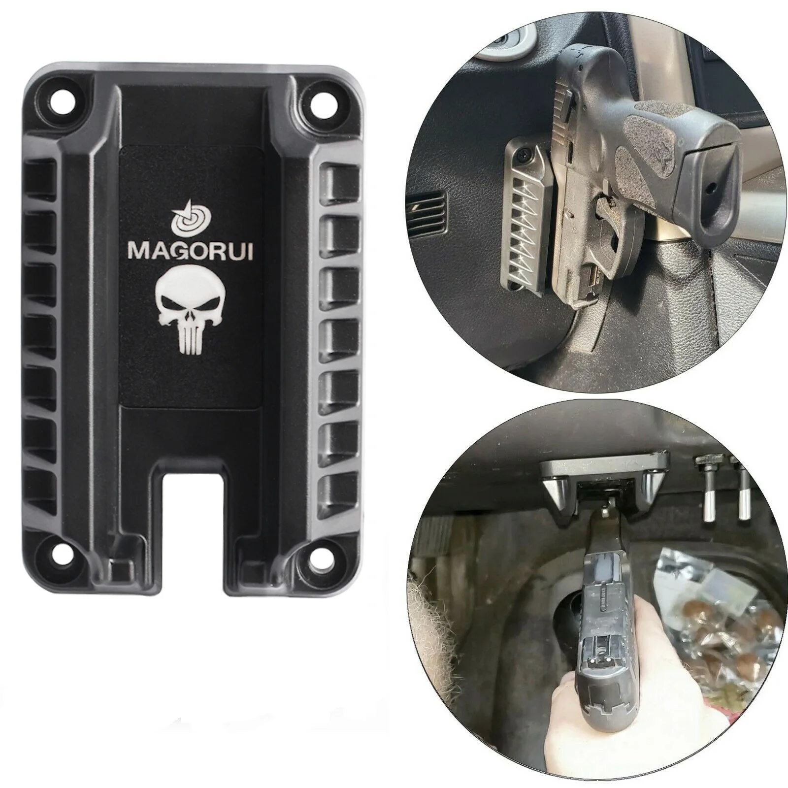 Tactical Gun Magnet Mount Magnetic Flat Top Handgun Mount Concealed For Glock Sig XD M&P Ruger