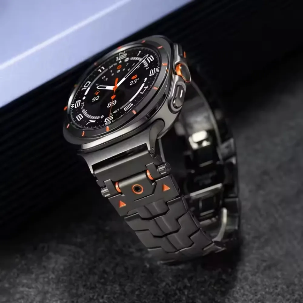 삼성 갤럭시 워치용 메탈 스트랩, 울트라 47mm, 스테인레스 스틸 버클 밴드 교체, 한국 갤럭시 워치 울트라 47mm