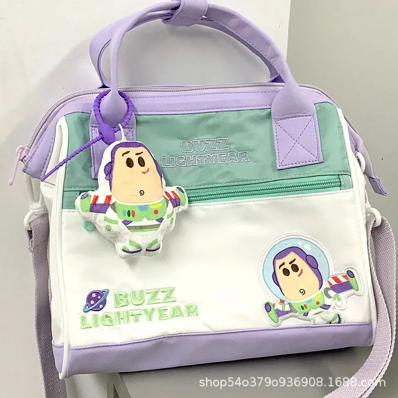 25Cm Kawaii Disney Cartoon Anime Toy Story Buzz Lightyear Woody Handbag Crossbody Bag Travel Bag Japanese Student Shoulder Bag