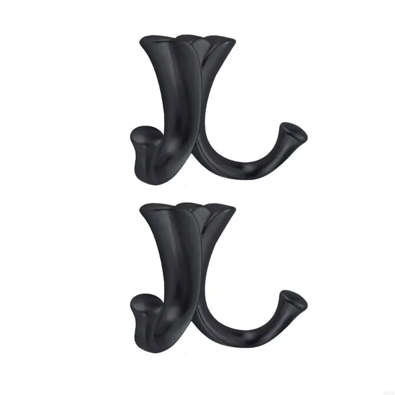 Pack of 2 Strong Wall Mounted Hook for Entry Door Support Setups Instructions Contemporary Styles B03E