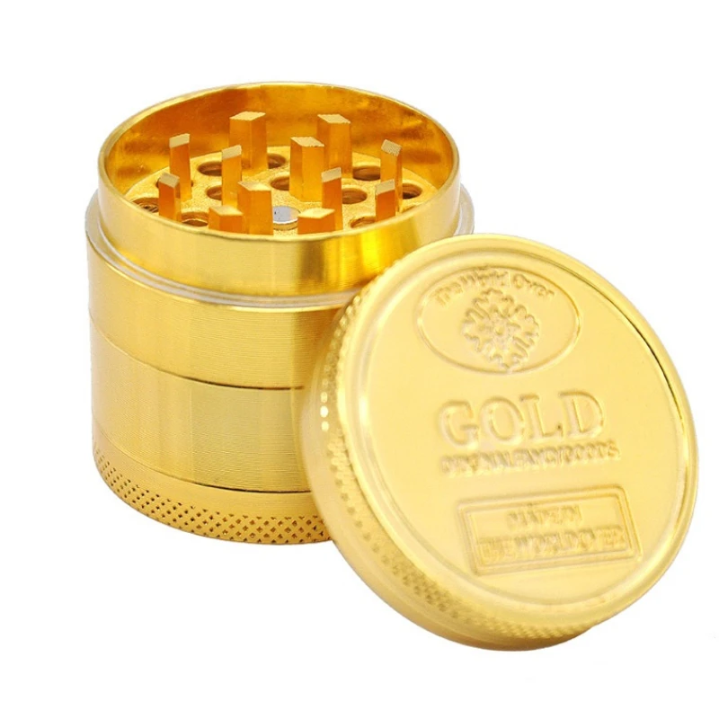 

Manual Tobacco Grinder Zinc Alloy Smoke Grass Grinders 40mm 4-layer Herbal Spice Pepper Mill Crusher Smoking Pipe Accessories