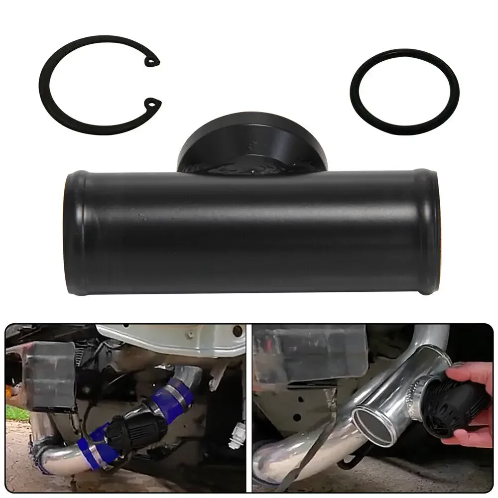 Pasuje do zaworu wydmuchowego HKS SSQV SQV BOV Aluminiowy zawór wydmuchowy 51 mm 76 mm Czarny 2" 3" Adapter kołnierzowy Rura rurowa