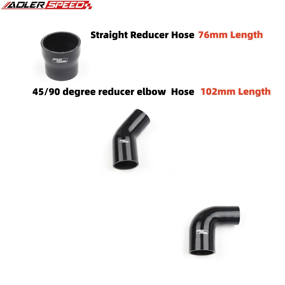 

Универсальный 4-слойный внутренний диаметр от 4,0 до 3,0 дюйма, прямой/45 градусов/90 градусов, переходник для шланга, турбосиликоновая муфта, длина трубы: 102 мм/76,2 мм