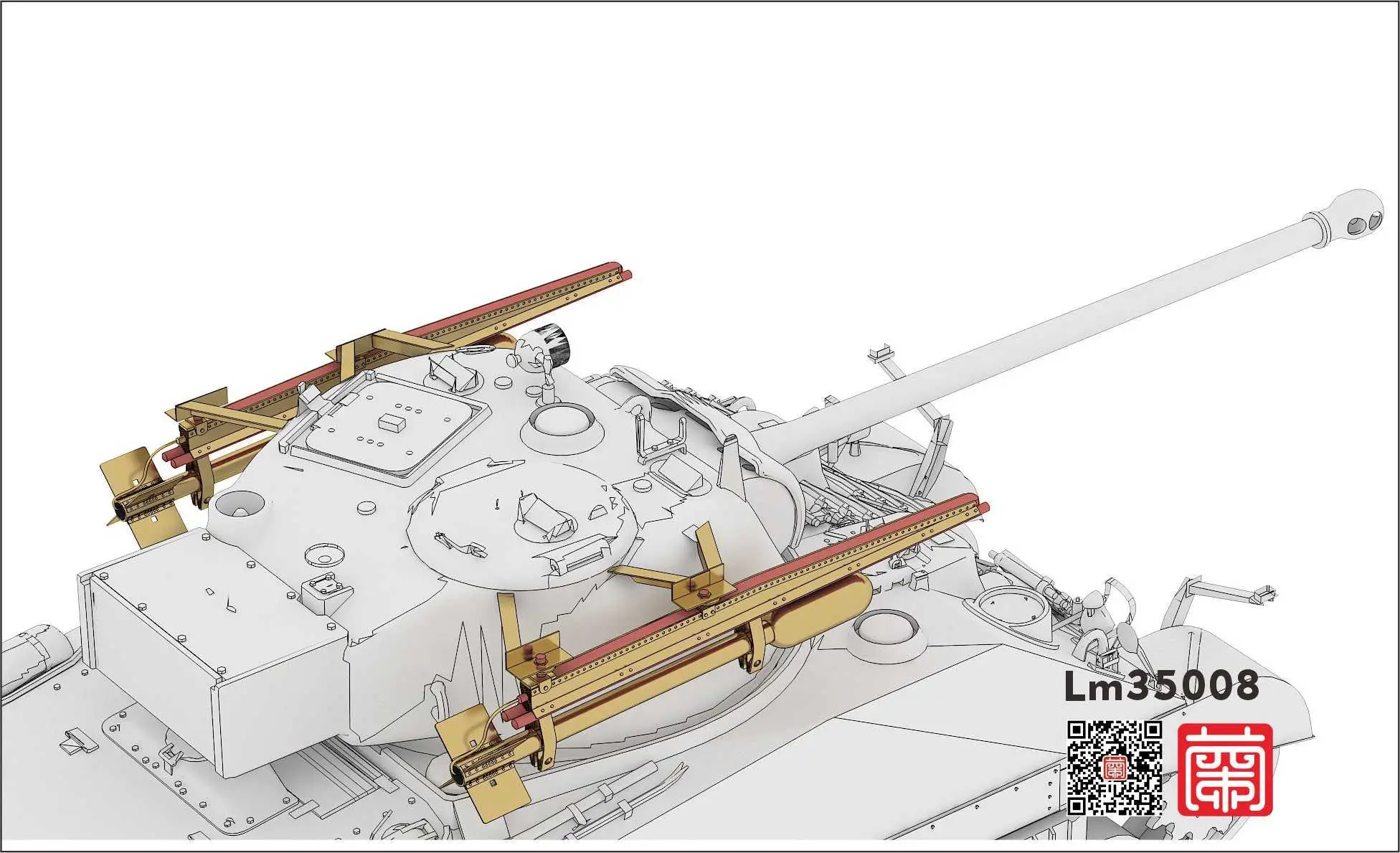 Lanmo model LM35008 1/35 Scale SHERMAN ‘TULIP’ RP-3 ROCKET FIRING TANKS