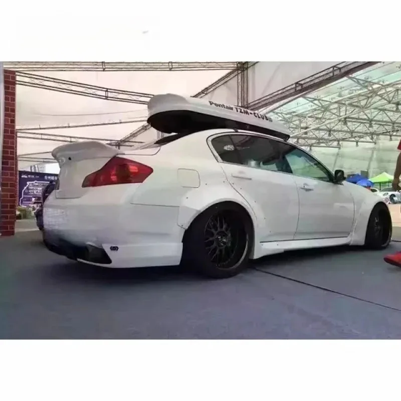 

G37 Sedan Upgr Wide Body Kit Front Bumper Front Lip Side Skirt Diffuser Spoiler