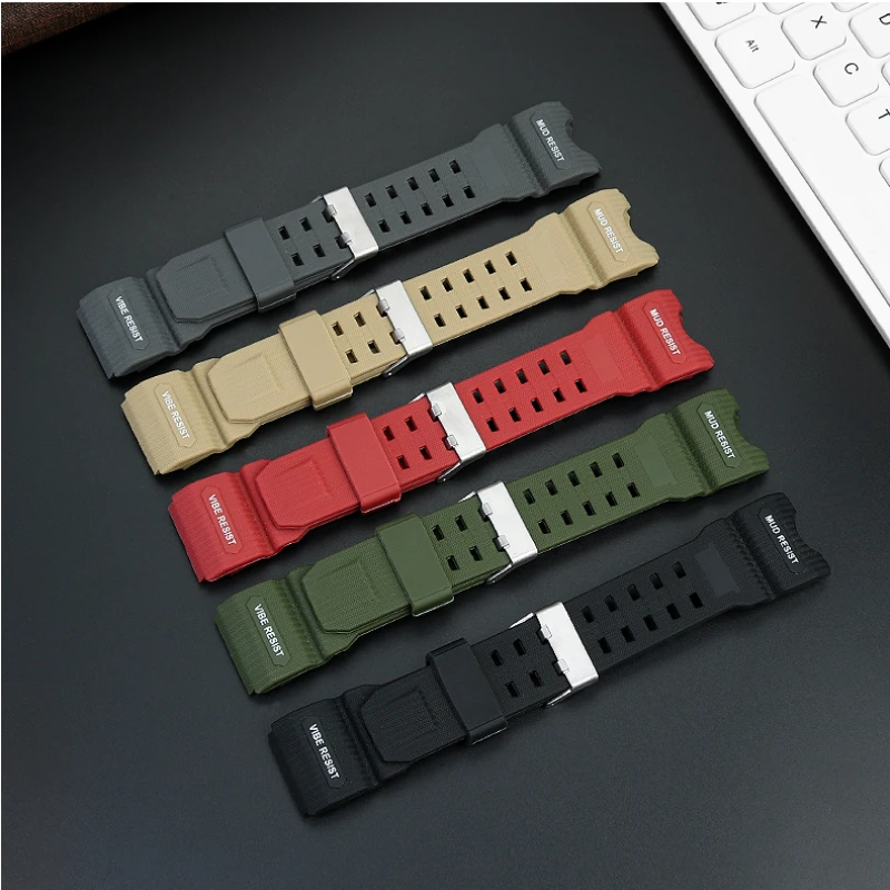 Resin watchband for Casio G-Shock big mud king GWG-1000-1A/A3/1A1 GB/GG series Sport soft silicone rubber mans watch strap 24mm