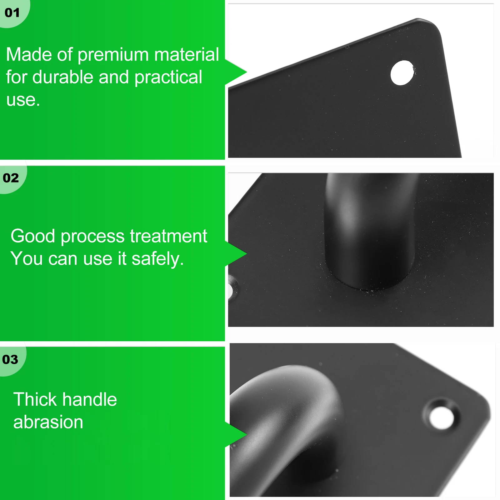 

Stainless Steel Door Pull Handle Heavy Duty Rustproof No Burr Easy Install For Cabinet Window Courtyard Home Pull Knob Handrail