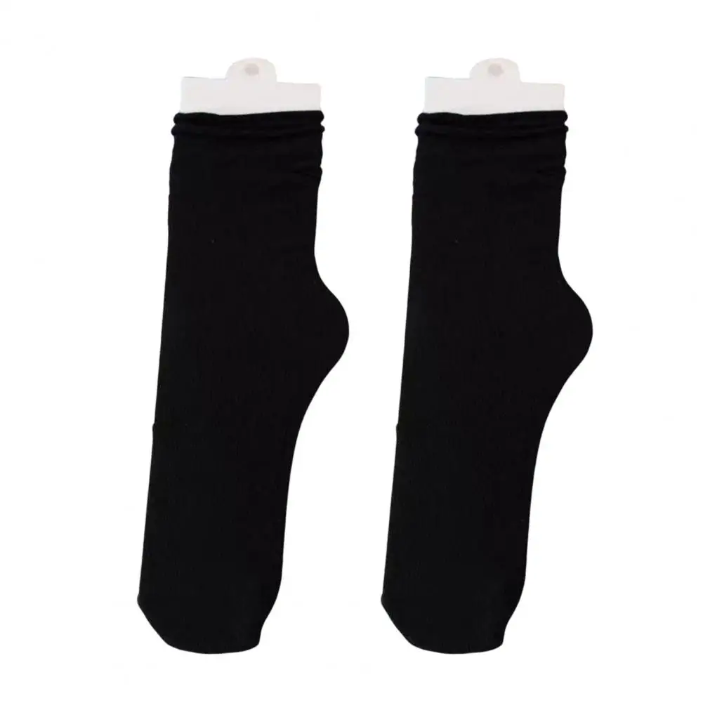 

Daily Wear Socks Durable Socks Breathable Ice Silk Crew Socks for Women Ultra Thin Cooling for Summer Casual Calf High Ladies
