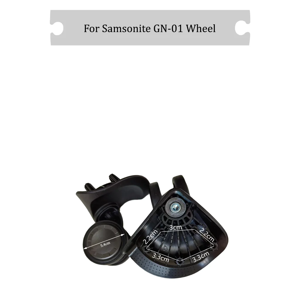 

For Samsonite GN-01 Universal Wheel Black Replacement Suitcase Rotating Shock Absorbing Silent Smooth Wheel Accessories Wheels