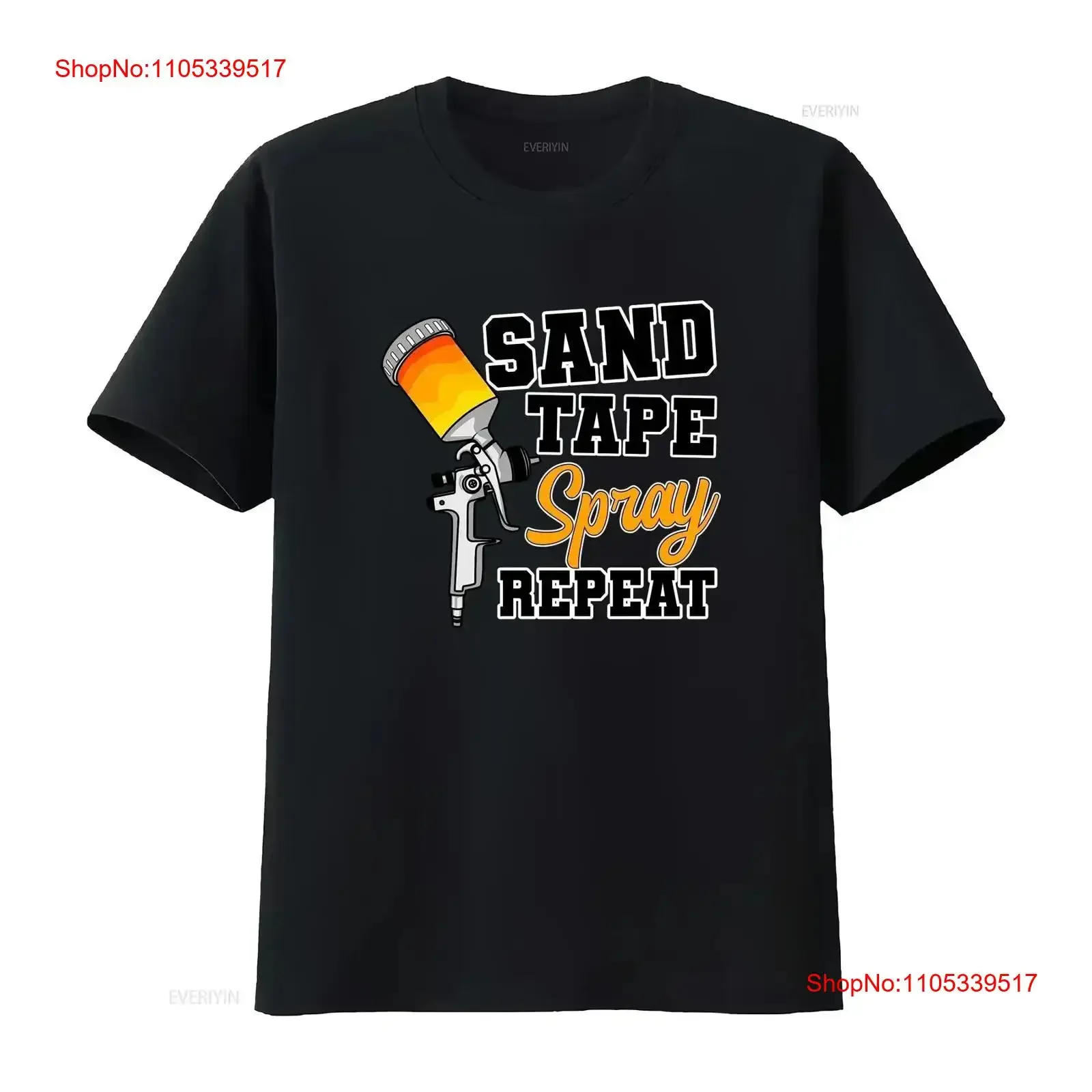 Sand Tape Spray RepeaT T Shirt Car Painter Automotive Paint Automobile Vehicle Design Technicians vintage Washed Comfortable