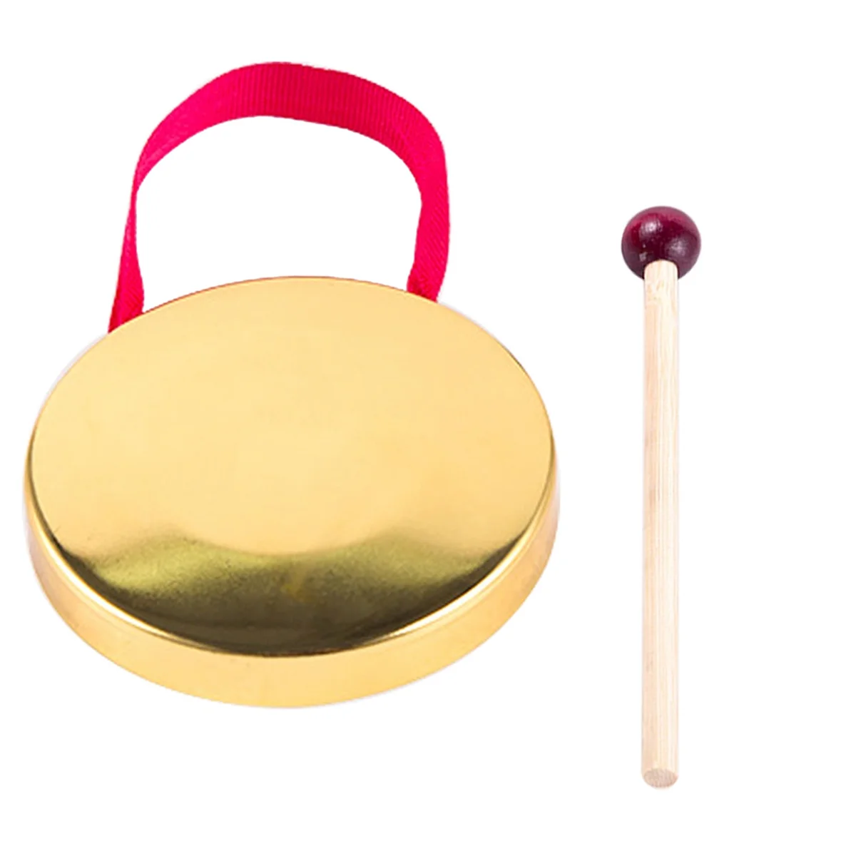 12cm Hand Gong Percussion Instrument with Round Play Hammer for School Festival Party