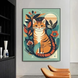 Diamond Painting Abstract Art Cubism France Cat Full Diamond Mosaic Embroidery DIY Rhinestone Cross stitch kit Modern Home Decor