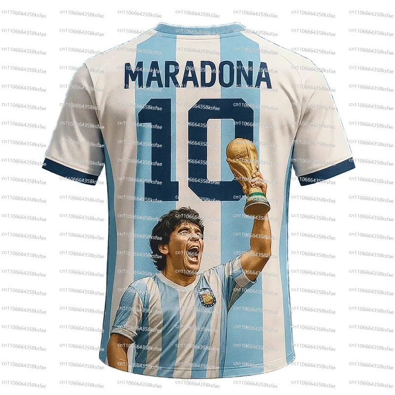 

Round Neck T-Shirt Maradona Commemorative Edition 3d Printing Quick-Drying Breathable And Comfortable