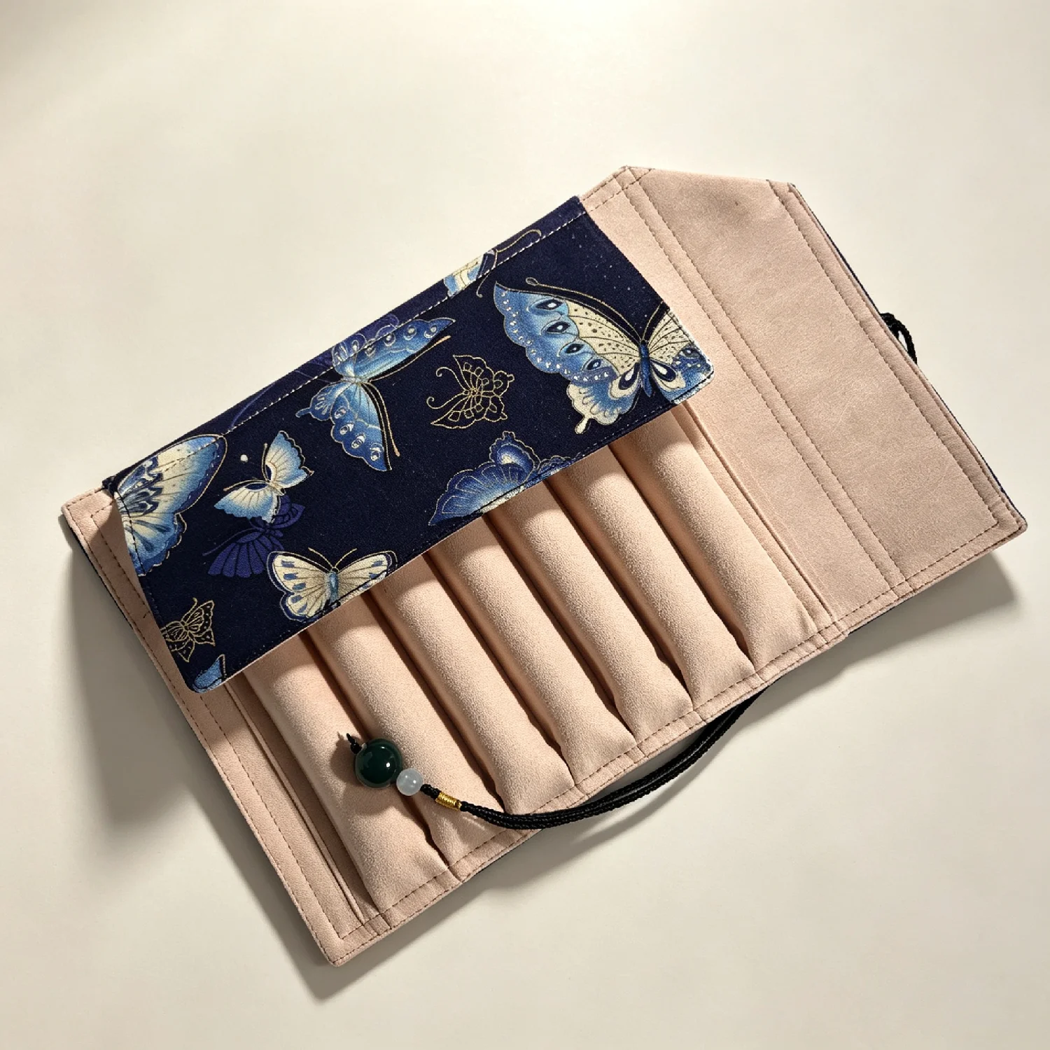 5 delikli rulo; El yapımı kuma - Pen Pouch Roll incelemesi ve fiyatı